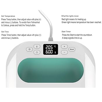 Amazon.co.jp: HEIYE ヒートプレス機、ハンドヘルドヒートプレス